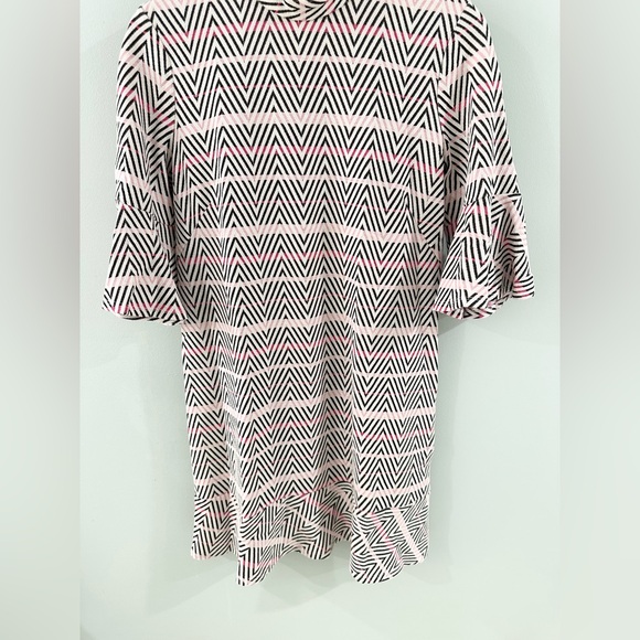 Tyler Boe Mindy Jacquard Dress Pink And Gray Size Medium - Picture 5 of 7